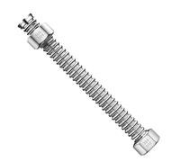 Tubo Corrugato Acciaio Inox Tubo flessibile antideflagrante ad alta pressione in acciaio inossidabile 304 da 20/40/60/100/150/200 cm G1/2 pollici, tubo for acqua calda e fredda(150cm)