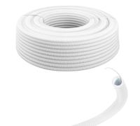 Tubo corrugato bianco con tirafilo diametro 32mm