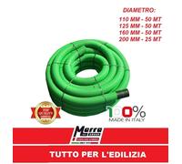 TUBO CORRUGATO DRENANTE DOPPIA PARETE DRENAGGIO 110 125 160 200 MICRO FESSURATO