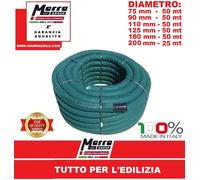 TUBO CORRUGATO DRENANTE + FILTRO TESSUTO NON TESSUTO TNT DOPPIA PARETE DRENAGGIO