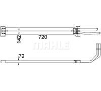 Tubo corrugato impianto di scarico CLC 109 000P MAHLE per VW PORSCHE