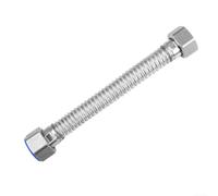 Tubo corrugato in acciaio inossidabile 304 G3/4, tubo flessibile da 10-80 cm con guarnizione in silicone per scaldabagno, caldaia, rubinetto, WC e sistema di depurazione dell'acqua (30 cm)