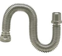 Tubo corrugato in acciaio inox, tubo solare ondulato, allungabile, diverse dimensioni, lunghezza (da on-a) 500 - 1000 mm, misura DN20 3/4 pollici