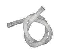 Tubo corrugato in PE bianco con diametro interno di 16/20/25/32 mm, for autolavaggio, condizionamento dell'aria, drenaggio, irrigazione, tubo filettato(Bore size 25mm thick,WITH CLAMPS_5 METERS)