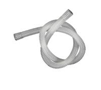 Tubo corrugato in PE bianco con diametro interno di 16/20/25/32 mm, for autolavaggio, condizionamento dell'aria, drenaggio, irrigazione, tubo filettato(Bore size 20mm thick,WITH CLAMPS_2 METERS)