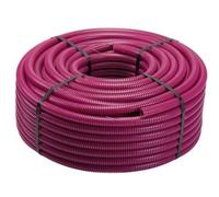 Tubo corrugato isolante lilla Ø25 mm con tirafilo rotolo da 50 metri PVC autoes