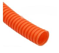 Tubo corrugato isolato a colori 1/3/6M Tubo flessibile per filettatura Tubo in plastica Custodia per cablaggio per auto Manicotto protettivo-Chiusura arancione-OD 15mm-6Metri