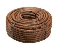 Tubo corrugato marrone con tirafilo diametro 20mm