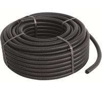 TUBO CORRUGATO FLESSIBILE DIAMETRO INTERNO 16MM IN PVC NERO BOBINA DA 100M ECTC15-ECTC1516 ELETTROCANALI