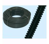 Tubo Corrugato Nero Per Cavi Con Tirafilo Diam.32mm. Rotolo 25 Mt.
