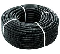 Tubo corrugato nero senza tirafilo Ø mm. 16 mt. 100 -