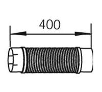 Tubo corrugato, sistema di scarico DINEX 48259