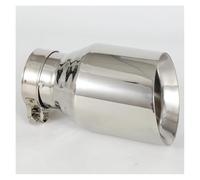 Tubo Cromato Universale Con Estremità Di Scarico Universale In Acciaio Inossidabile 304 Da 1 Pezzo + Punta Di Scarico Per Auto Tubo Di Scappamento(51MM IN 89MM OUT)