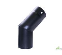 TUBO CURVA GOMITO 2 MM STUFA PELLET PELLETS AETERNUM NERO 45° CM.12 ACCIAIO NERO