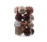Tubo da 20 Sfere Vetro Colori Mix (perla, marsala, rosa marmo) 60 mm