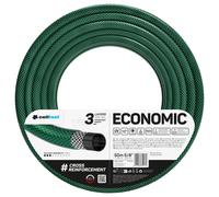 Cellfast Garden Economic - Tubo Flessibile e a Tre Strati, 50 m, Resistente ai Raggi UV, Parte Interna Resistente alle alghe, 10-012, Verde, 5/8"