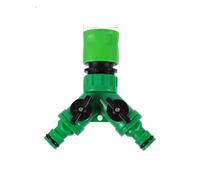 Tubo da giardino a Y Connettore 1/2" 3/4" Filettatura femmina Adattatore per rubinetto a 2 vie Kit di giunzione rapida con accessori per sdoppiatore acqua On/Off-B