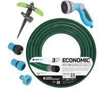 Cellfast Economic Tubo da giardino 3/4" 50 m - Kit con pistola 8 funzioni e racc