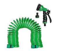 Tubo da giardino Pistola per annaffiare 7 getti Verde Canna da irrigazione