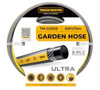 Tubo da giardino da 15 m, resistente, 3 strati, flessibile, rinforzo, resistente ai raggi UV e alle alghe, per giardino, idropulitrice e acqua da giardino TOUGH MASTER