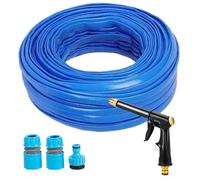 Tubo da giardino da 5 m, tubo flessibile per giardino con raccordi per ugello spray, tubo magico con raccordi da 3/4", 1/2", tubi dell'acqua flessibili in PVC non estesi, diametro interno 12 mm (5 m)