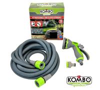 TUBO DA GIARDINO ELASTICO ESTENSIBILE DA 5 A 15 METRI CON PISTOLA 10 GETTI KOMBO