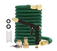 Tubo da giardino espandibile 75300 m, leggero, resistente, flessibile, con raccordi in ottone massiccio per irrigazione superiore e prestazioni di cura del giardino