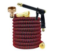 Tubo da giardino espandibile, tubo da giardino ad alta pressione, tubo magico espandibile per irrigazione e pulizia del giardino, testa irrigatore congiunta, diametro del dispositivo 3/4 '' (30,5 m)