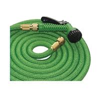 Tubo da giardino flessibile di ultima generazione in Kit tutto-compreso con doccetta e attacchi rapidi in ottone.Tubo per l'acqua da irrigazione per innaffiare 23 metri.Garantito a vita
