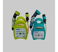 TUBO DA GIARDINO IN KIT AQUABALCONY G.F. 10 mt Blu Tubo Estensibile Raccordi