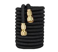 Tubo da giardino magico estensibile ad alta pressione magico, tubo flessibile for irrigazione estensibile da 5-30 m, forniture for autolavaggio(Black,100ft-30m)