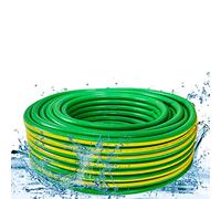 Tubo da giardino multiuso per irrigazione, resistente alle pieghe, intrecciato radiale, tubo rinforzato per consegna di acqua e giardinaggio (1/2 pollice, 50 m, verde)