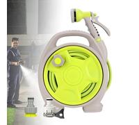 Tubo da giardino retrattile con riavvolgimento automatico, carrello avvolgitubo leggero e portatile per una facile conservazione e utilizzo in patio, cortile e serra