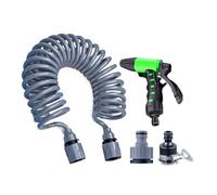 Tubo Da Giardino Retrattile - Flessibile E Leggera Manichetta Da Giardino - Resistente Agli Agenti Atmosferici Con Nucleo In Lattice 4 Strati Per Prato Esterno Lunghezza 20 Metri