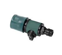 Tubo da giardino rinforzato di grado industriale Raccordo a scollegamento rapido 6 mm estremità filettata con valvole di controllo ergonomiche a due vie Raccordo acqua a scollegamento rapido