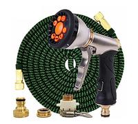 Tubo da giardino telescopico magico, tubo flessibile in plastica for autolavaggio, pistola a spruzzo in metallo, irrigazione da giardino all'aperto, 25 piedi. A 100 piedi(Hose kit-08,75ft-22.5m)