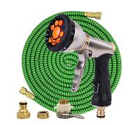 Tubo da giardino telescopico magico, tubo flessibile in plastica for autolavaggio, pistola a spruzzo in metallo, irrigazione da giardino all'aperto, 25 piedi. A 100 piedi(Hose kit-01,100ft-30m)
