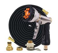 Tubo da giardino telescopico magico, tubo flessibile in plastica for autolavaggio, pistola a spruzzo in metallo, irrigazione da giardino all'aperto, 25 piedi. A 100 piedi(Hose kit-07,25ft-7.5m)