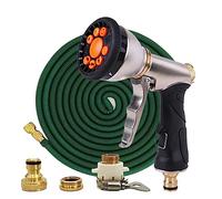 Tubo da giardino telescopico magico, tubo flessibile in plastica for autolavaggio, pistola a spruzzo in metallo, irrigazione da giardino all'aperto, 25 piedi. A 100 piedi(Hose kit-02,100ft-30m)