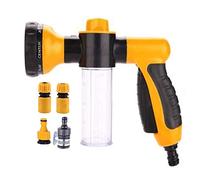Tubo da giardino ugello - multifunzionale Foam Water spray Gun - 8 motivi regolabile, Built-in dispenser di sapone, risparmio acqua - ideale per autolavaggio, giardino/prato irrigazione, Pets Washing