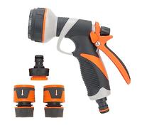 Tubo da giardino Ugello spruzzatore Pistola ad acqua ad alta pressione Flessibile regolabile Girevole Maniglia ergonomica per piante Verdure Lavaggio auto animali domestici ABS