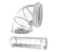 Tubo da gioco per criceto - tunnel trasparente per piccoli animali, 15 cm, design dritto e , robusta struttura in PP con buona trasparenza, per giocattoli a gabbia per topi da corsa