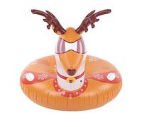 Tubo da neve gonfiabile per sci circolare in PVC rotondo resistente all'usura multifunzionale a tema natalizio per bambini Piscina per adulti Spiaggia Divertimento invernale