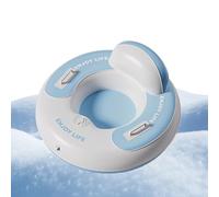 Tubo da neve gonfiabile - Sci pieghevoli ispessiti e resistenti all'usura da 87 cm, disco per slittino invernale di grande diametro, slitta in PVC resistente con corda di presa | Snowtube per tutte le