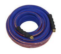 Tubo D'Aria 15M X Ø8Mm Con Giunti 1/4"BSP Extra-Resistenti - Sealey AH15R Nuovo