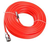 Tubo d'aria flessibile rosso 5 mm*8 mm, tubo compressore ad alta pressione pesante con accoppiatore rapido per la lavorazione del legno e la riparazione automatica rosso 10m