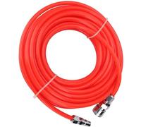 Tubo del compressore aria leggero 5 mm x 8 mm, linea in PVC flessibile ad alta pressione con accoppiatori e tappi rapidi autobloccanti rosso 30m