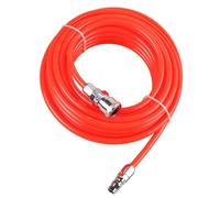 Tubo del compressore d'aria 5 mm x 8 mm, tubo in PVC pesante con accoppiatore e spina rapido autobloccante per l'irrigazione e strumenti del giardino rosso 20m