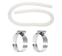 Tubo del filtro della piscina pompa 150cm con 2 pinze PCS Set adattatore resistente flessibile leggero per le piscine Mantenere la pulizia