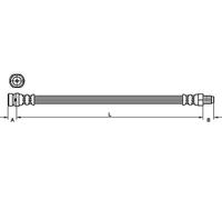 Tubo Del Freno 320Mm METZGER Per FORD TRANSIT CONNECT